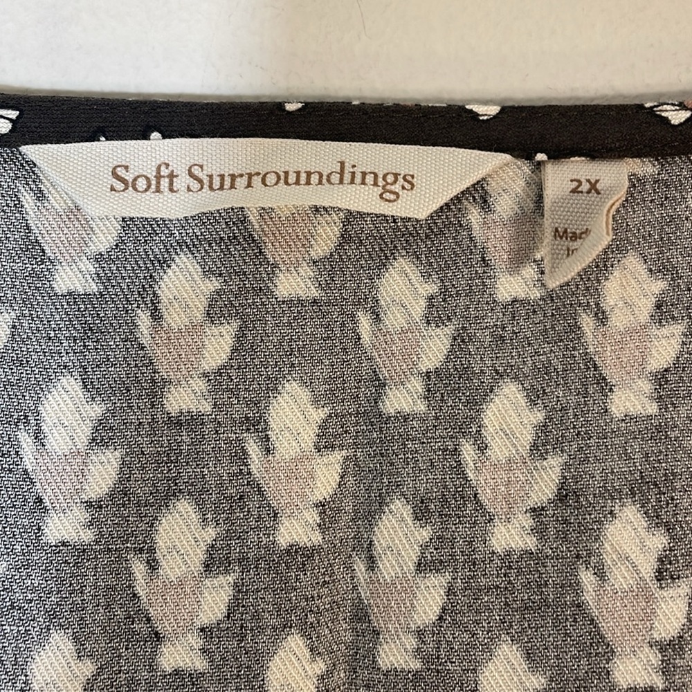 NEW! Soft Surroundings Jolene Blouse - Glitter Beaded & Embroidered. 2X. - Picture 4 of 14